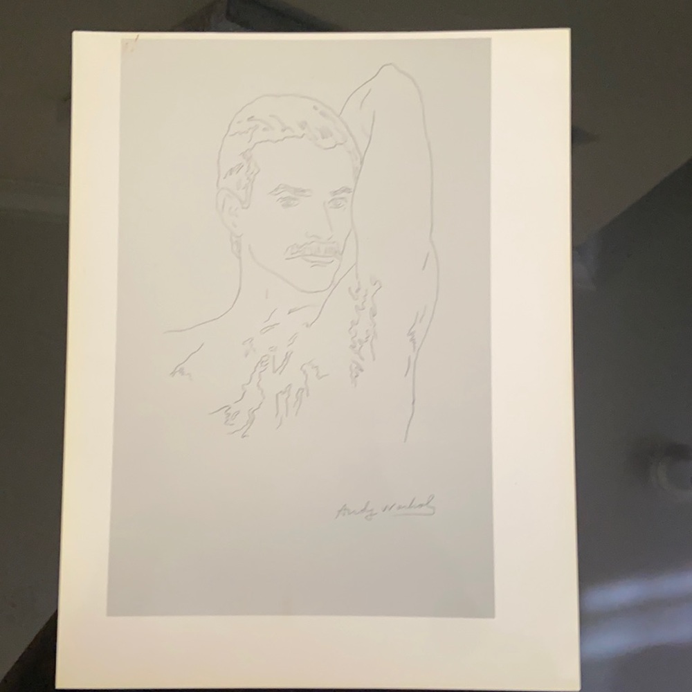1983 Andy Warhol Portrait victor hugo.